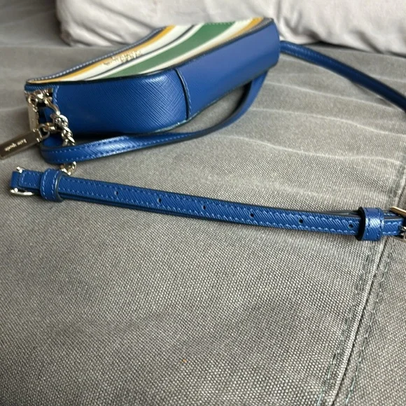 Kate Spade Staci Maritime Stripe Double Zip Small Crossbody Multi colored - Picture 4 of 11